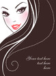 Vector illustration of Beauty woman pic