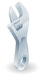 Vector: Cartoon adjustable wrench or spanner Cartoon adjustable wrench or spanner