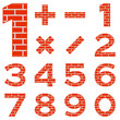 Numbers set brick