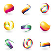 Vettoriale: Abstract 3D elements Abstract 3D elements