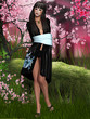 Oriental beauty with kimono