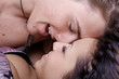 intimate young couple during intimate young couple during