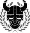 fantasy helmet with laurel wreath. second variant