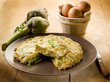 omelette with artichokes