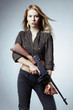 Combat woman