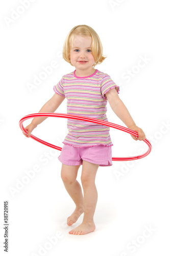 Photo: Child with hula hoop Child with hula hoop
