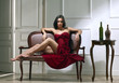beauty brunette woman