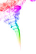 colored smoke isolated on white background