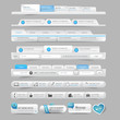 Web site design template navigation elements