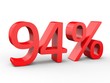 3d Schrift 94% rot