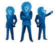 Lion businessman mascot