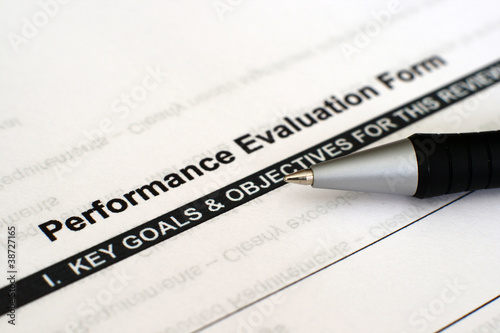 Photo: Performance evaluation form Performance evaluation form
