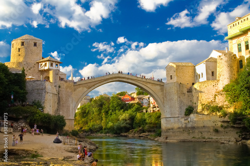 Photo: Old Mostar Bridge Old Mostar Bridge