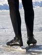outside skating in the winter