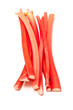 Rhubarb sticks isolated on a white studio background. Rhubarb sticks isolated on a white studio background.