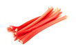 Rhubarb on a white studio background. Rhubarb on a white studio background.