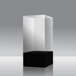 Glass-case. Vector illustration.
