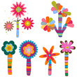 retro flowers