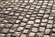 old cobble stone street In Frankfurt old cobble stone street In Frankfurt