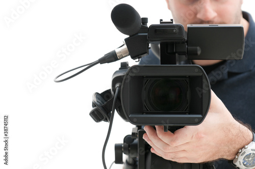 Photo: Video camera operator Video camera operator