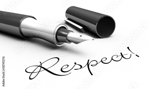 Illustration: Respect! - Stift Konzept Respect! - Stift Konzept