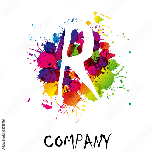 Vector: Splash Logo letter R # Vector Splash Logo letter R # Vector