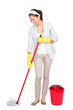 Foto: Spring cleaning woman Spring cleaning woman