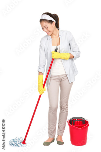 Photo: Spring cleaning woman Spring cleaning woman
