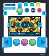 web pages templates and buttons