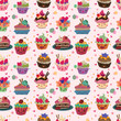 Vector: seamless cake pattern seamless cake pattern