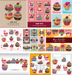 Vector: cake card cake card