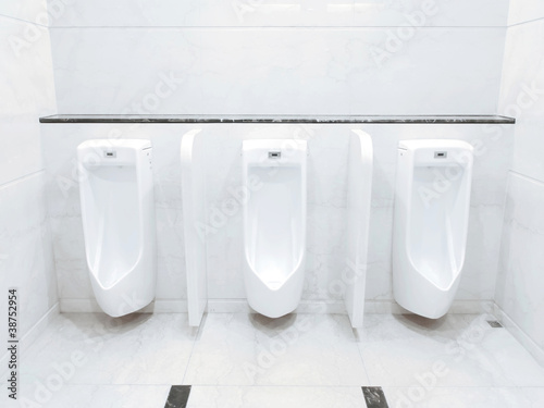 Photo: Men lavatory in modern building Men lavatory in modern building