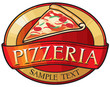 pizzeria label design