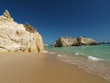 A section of the Praia de Rocha beach on the Algar A section of the Praia de Rocha beach on the Algar