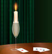 candle,wine and cards candle,wine and cards
