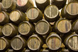 cellar with wine barrels