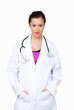 Photo: Woman medical doctor with sincere responsible look Woman medical doctor with sincere responsible look