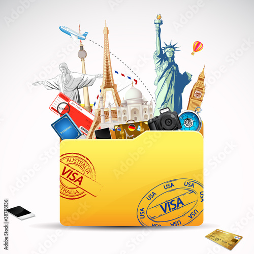 Vektor: Travel Folder Travel Folder