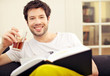 Confident Smiling Man With Drink