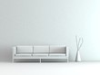Modell - Sofa mit Vase