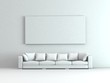 Modell - Sofa mit Kissen und Bild