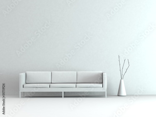 Illustration: Modell - Sofa mit Vase Modell - Sofa mit Vase