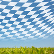 Hintergrund bayerische Rauten am Himmel