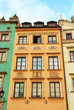 Old buildings on the central square of Warsaw