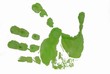grüner Handabdruck