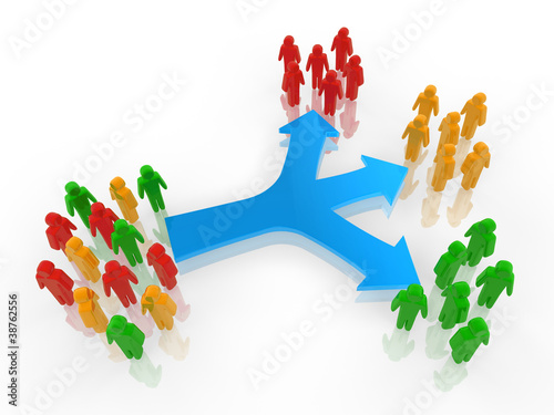 Ilustración: rendered customer segmentation concept rendered customer segmentation concept