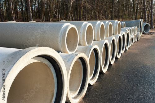 Photo: drainage pipes drainage pipes