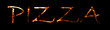 Pizza schrift