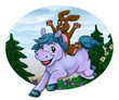 Illustration: Rabbit and Horse Rabbit and Horse