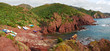 panorama della costa del sulcis, in sardegna